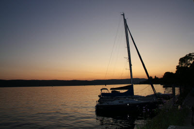 Abendrot am Bodensee